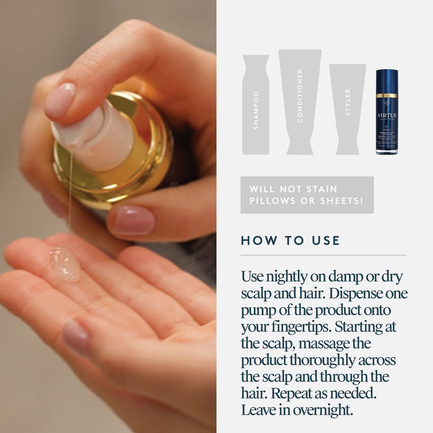 Virtue Overnight Scalp and Hair Elixir 50ml