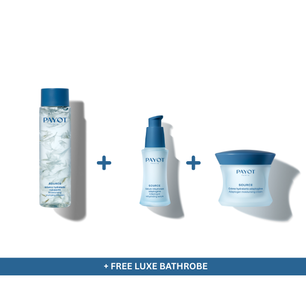 PAYOT SOURCE Holiday Value Bundle Pack + Luxe Spa Bathrobe