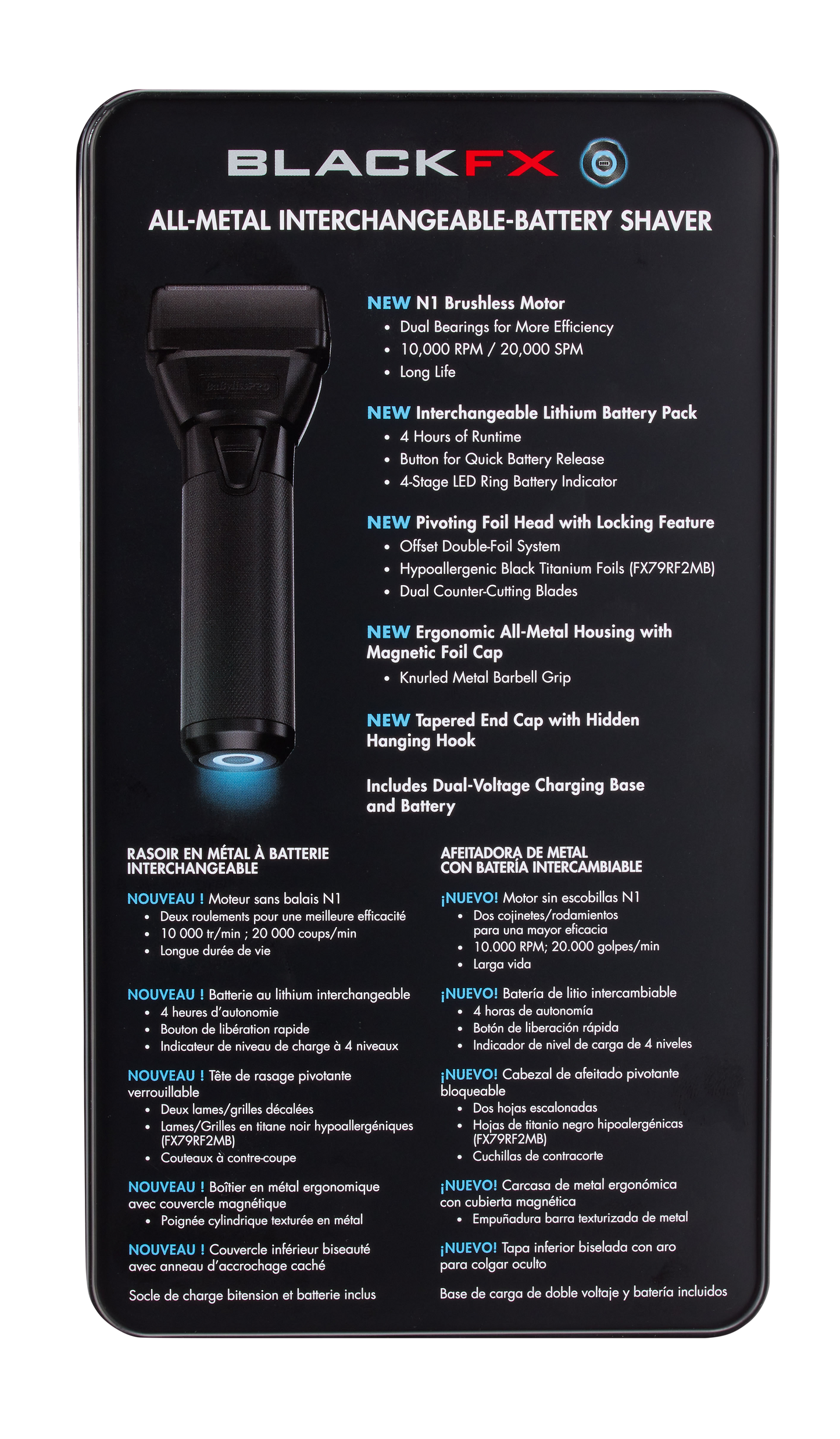 BaBylissPRO FXONE Shaver - BlackFX