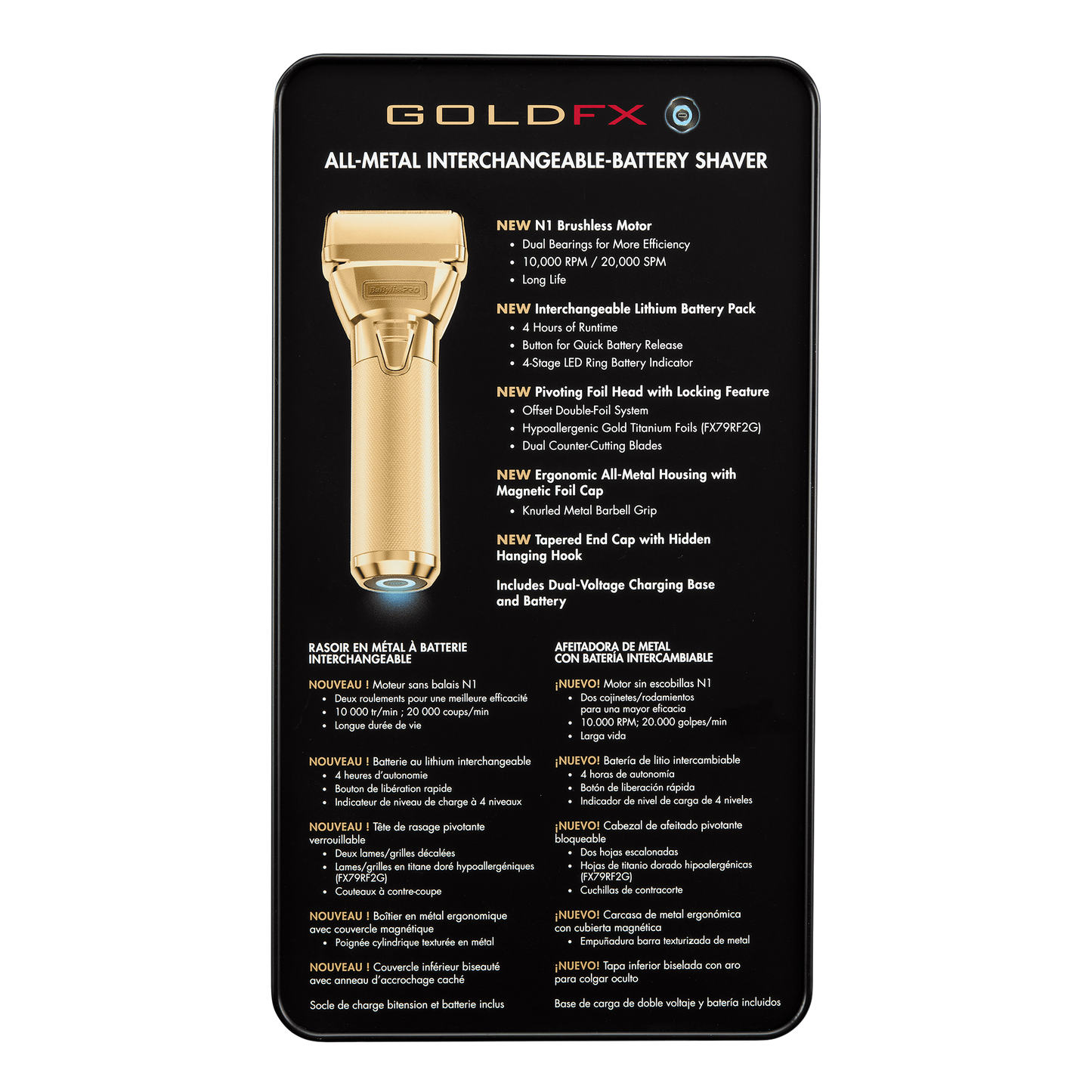 BaBylissPRO FXONE Shaver - GoldFX