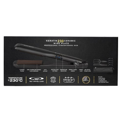 Silver Bullet Keratin 230 Ceramic Wide Plate Straighteners 37mm