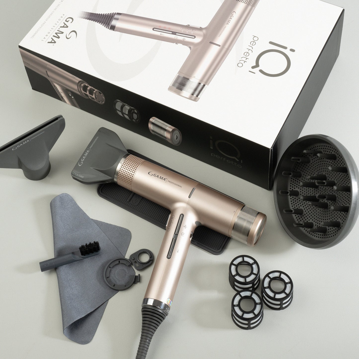 Gama Professional IQ1 Perfetto Pro Dryer - Rose Gold