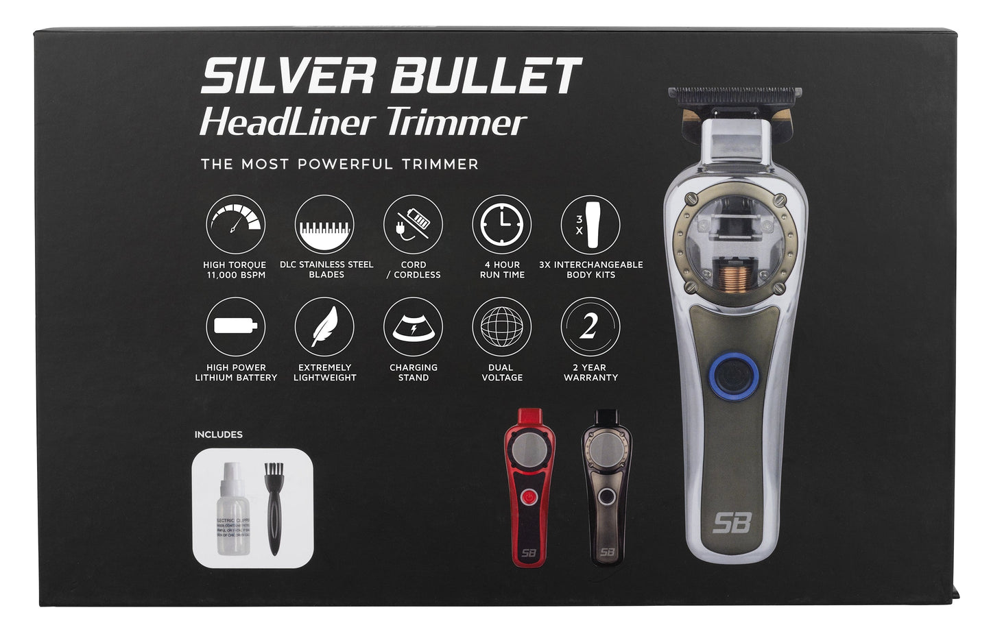 Silver Bullet Headliner Hair Trimmer Cord/Cordless