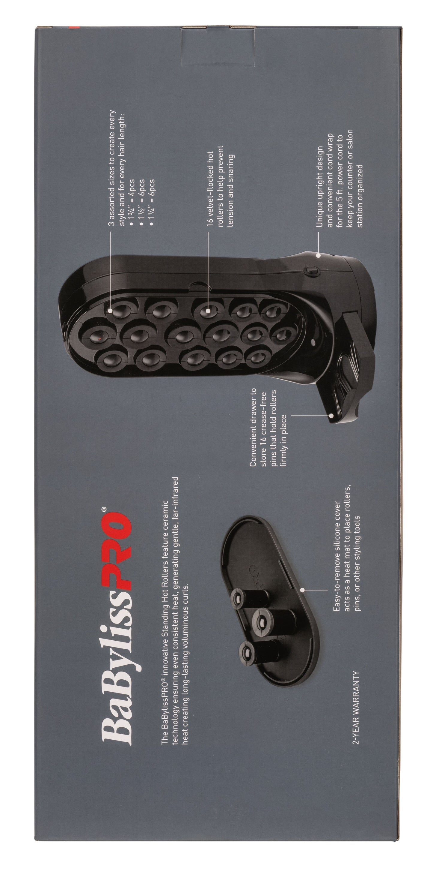 BaBylissPRO Standing Hot Roller Set 16pc