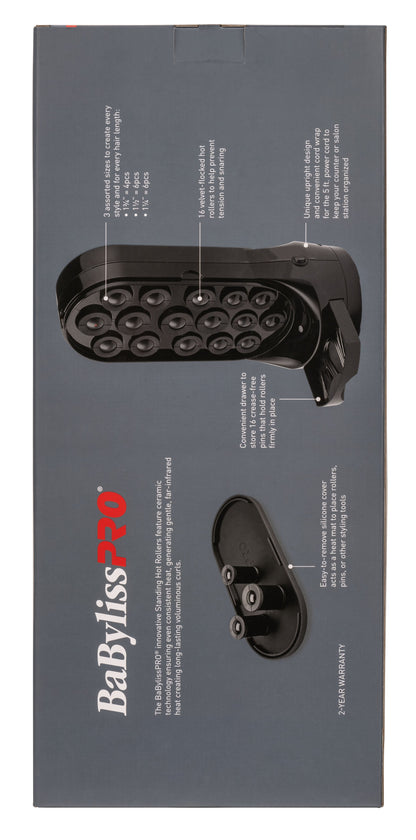 BaBylissPRO Standing Hot Roller Set 16pc