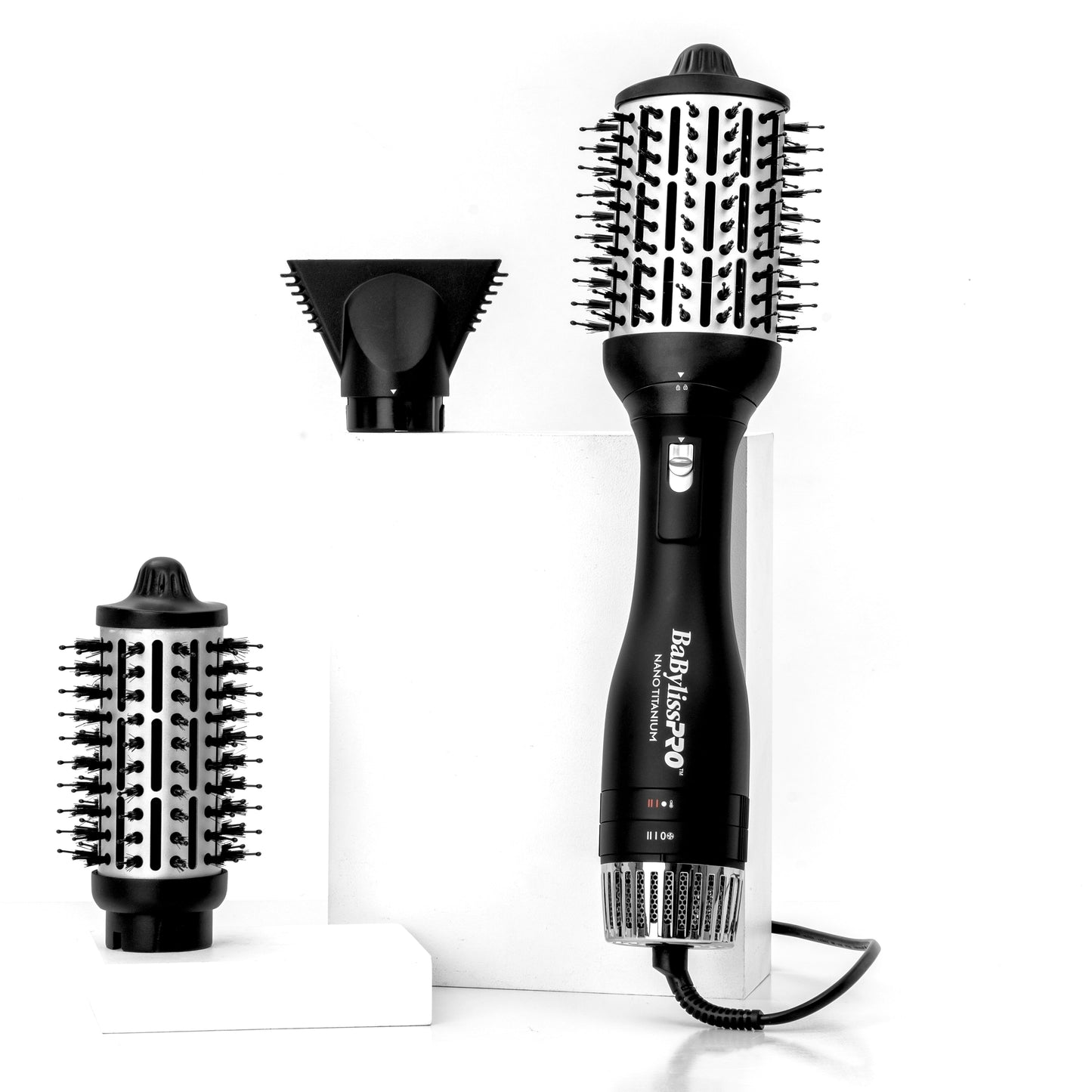 BaBylissPRO Nano Titanium Interchangable 2 in 1 Hot Air Brush + Dryer