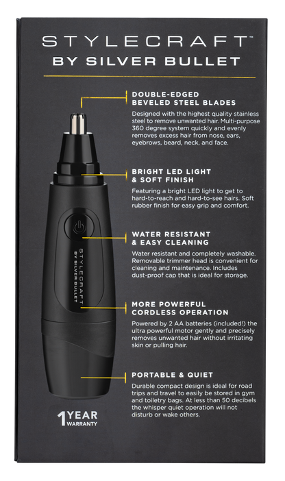 StyleCraft By Silver Bullet Schnozzle Nose & Ear Trimmer
