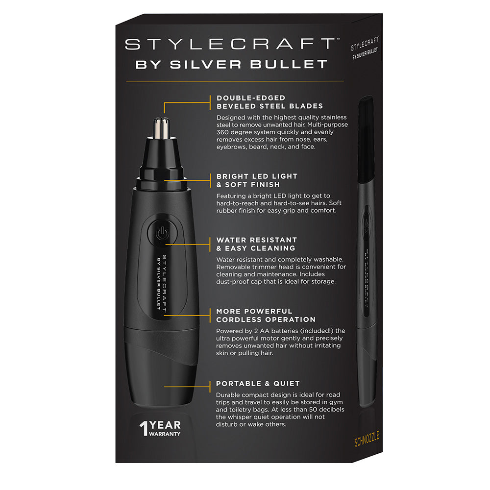 StyleCraft By Silver Bullet Schnozzle Nose & Ear Trimmer