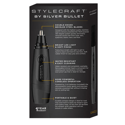 StyleCraft By Silver Bullet Schnozzle Nose & Ear Trimmer