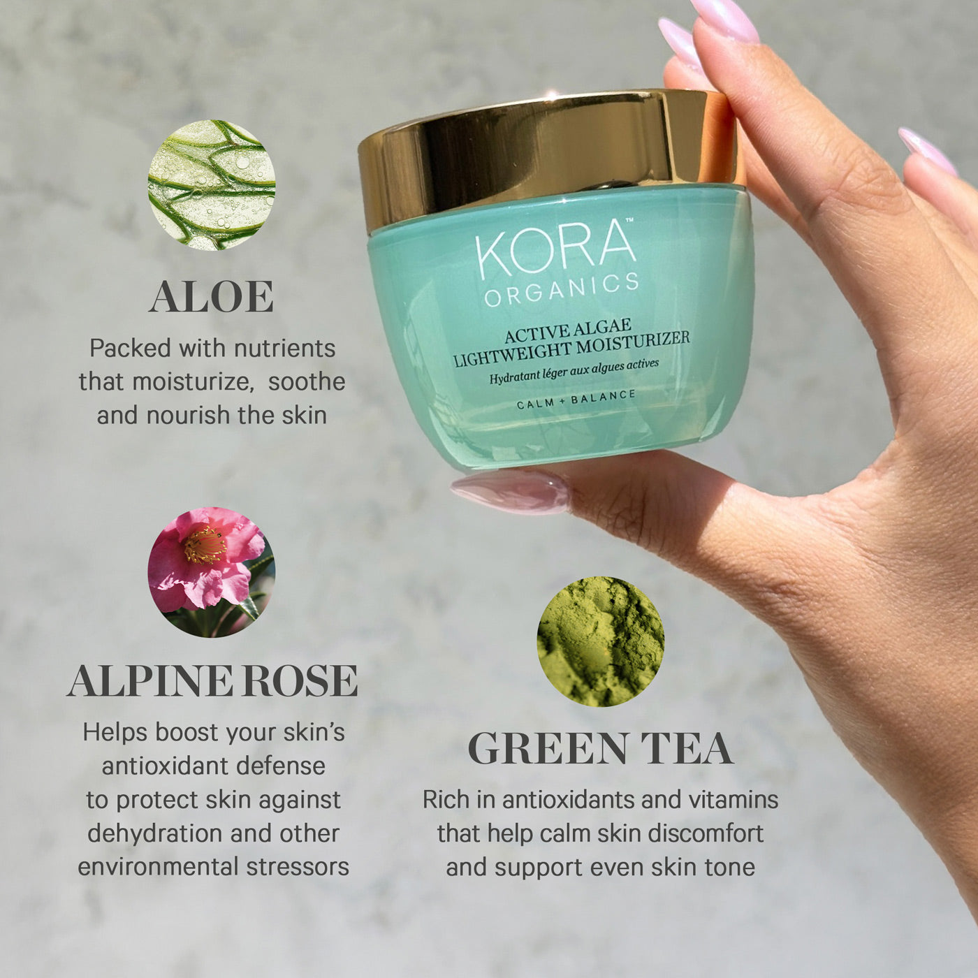 KORA Organics Active Algae Lightweight Moisturiser 50ml