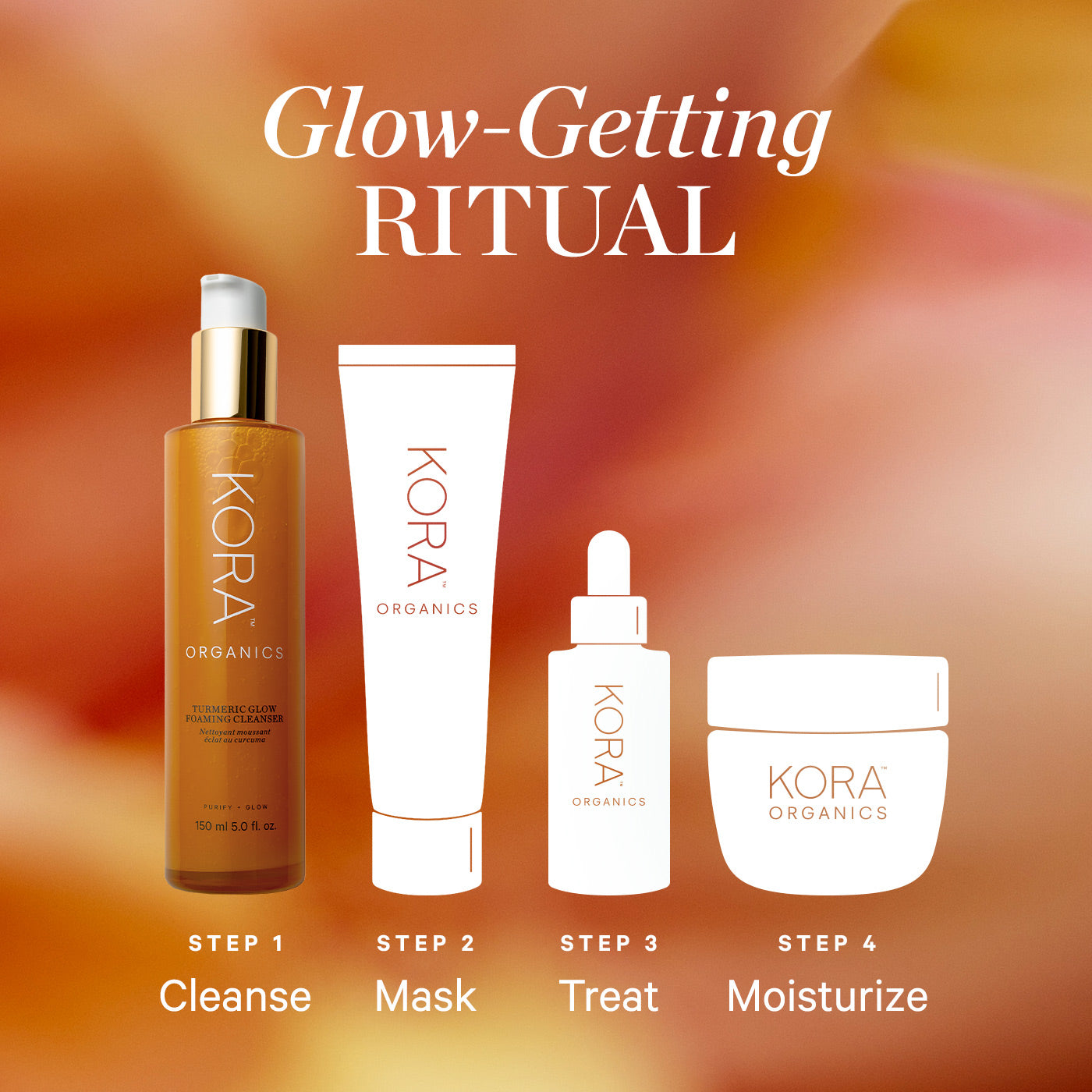 KORA Organics Turmeric Glow Foaming Cleanser 150ml