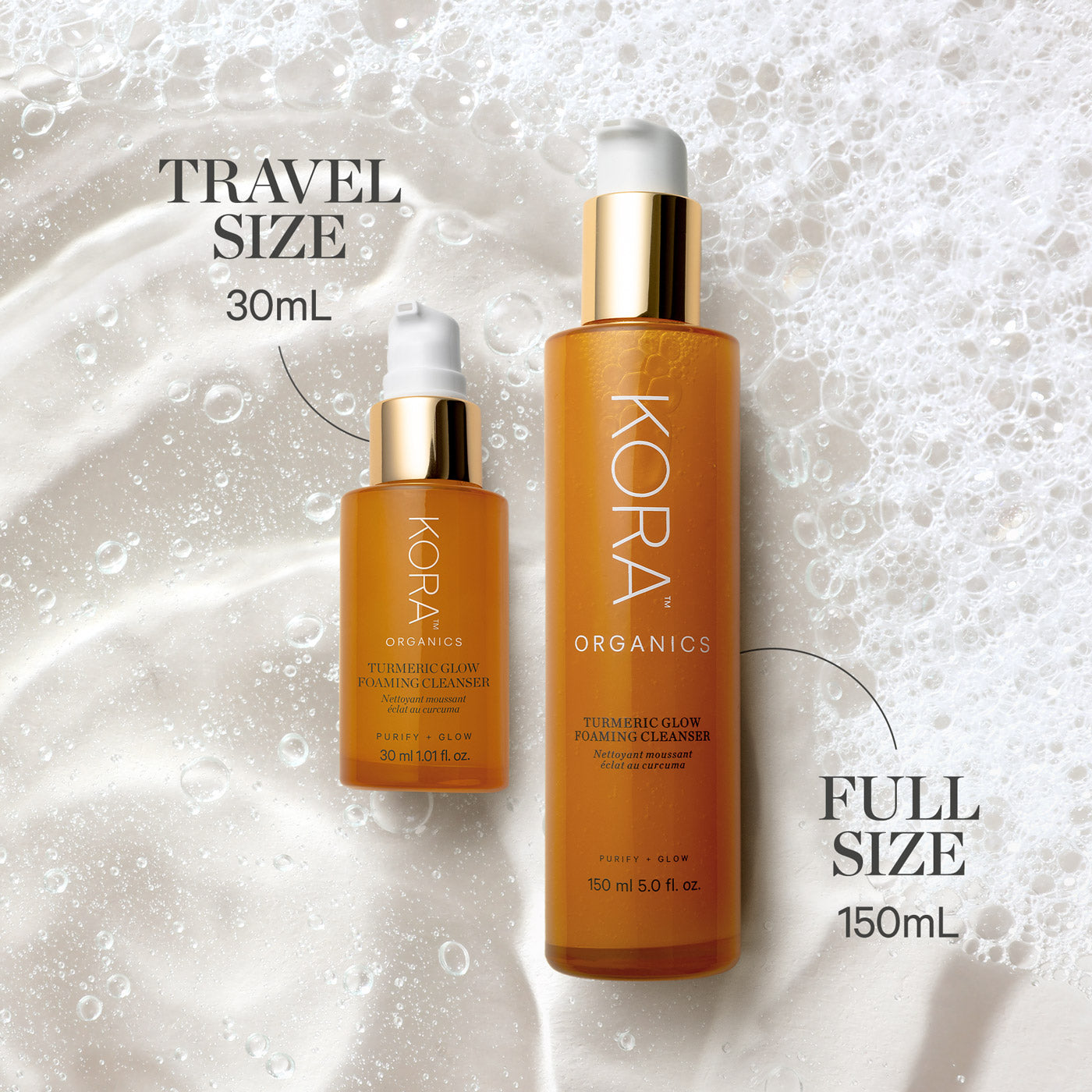 KORA Organics Turmeric Glow Foaming Cleanser 30ml