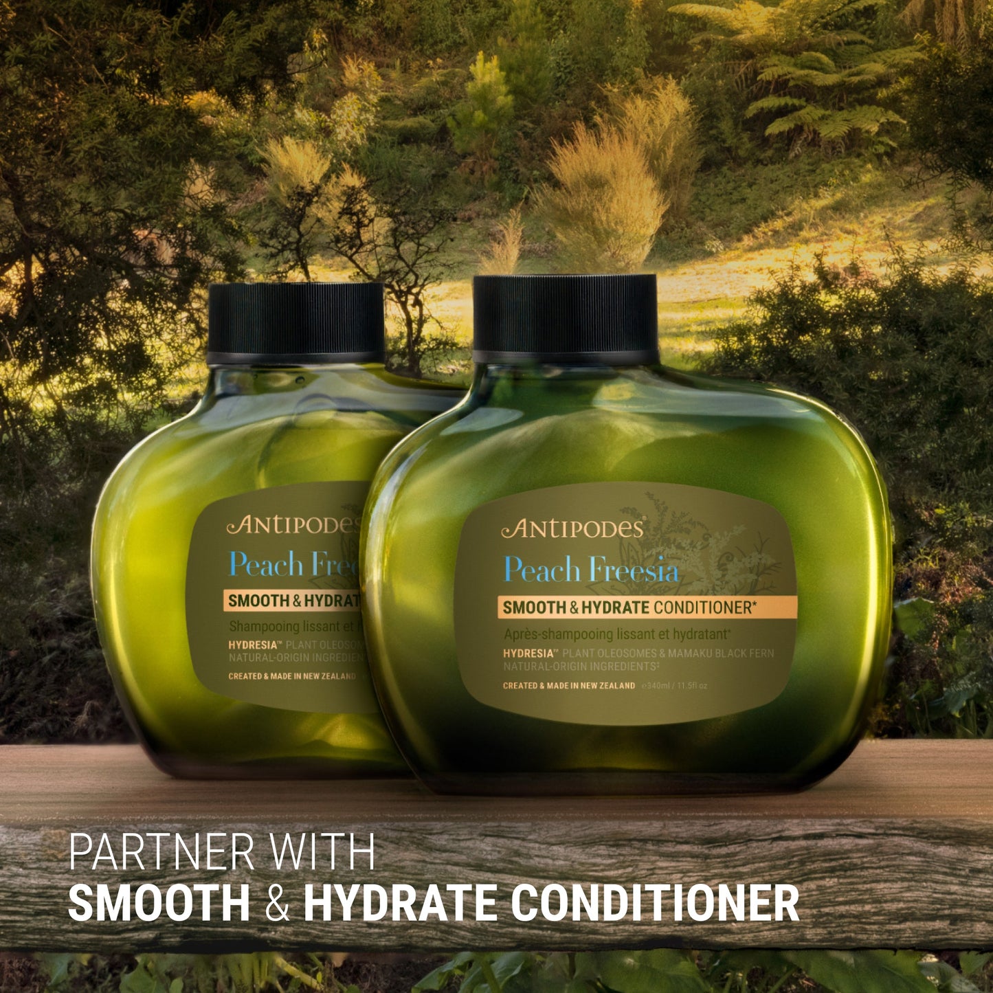Antipodes Peach Freesia Smooth & Hydrate Shampoo 340ml