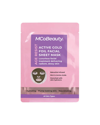 MCoBeauty Age Resist Active Gold Foil Facial Sheet Mask