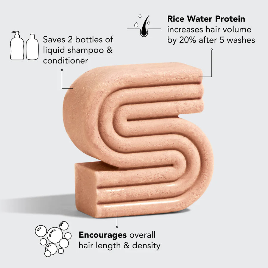 Kitsch Rice Water Protein Strengthening  Shampoo Bar 91g