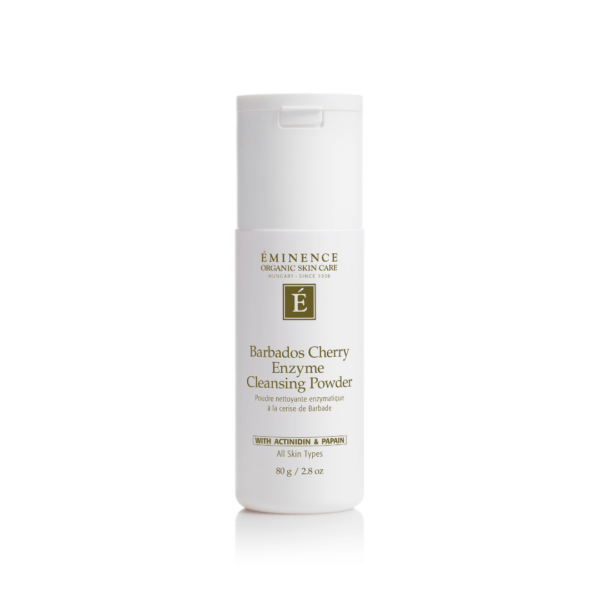 Eminence Barbados Cherry Enzyme Cleansing Powder 80g, organic skincare for gentle exfoliation and deep cleansing.