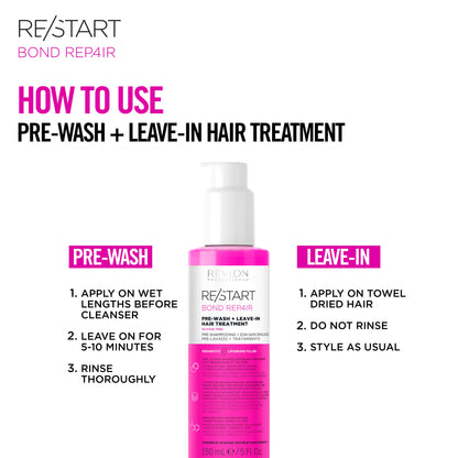 Revlon Professional Re/Start Bond Repair Pre-Wash and Leave-In Hair Treatment 150ml