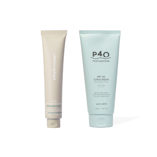 People4ocean Nourish & Pearlescent Face & Body Sun Care Duo