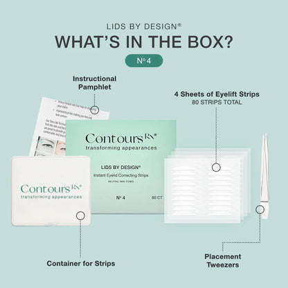 Contours Rx Lids by Design 7mm Eye Lift Strips - 80 Pack