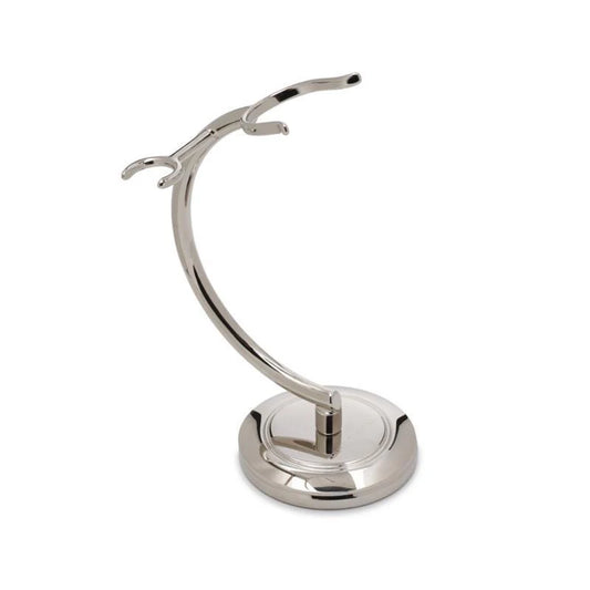 Truefitt & Hill Chrome Curved Razor and Brush Stand