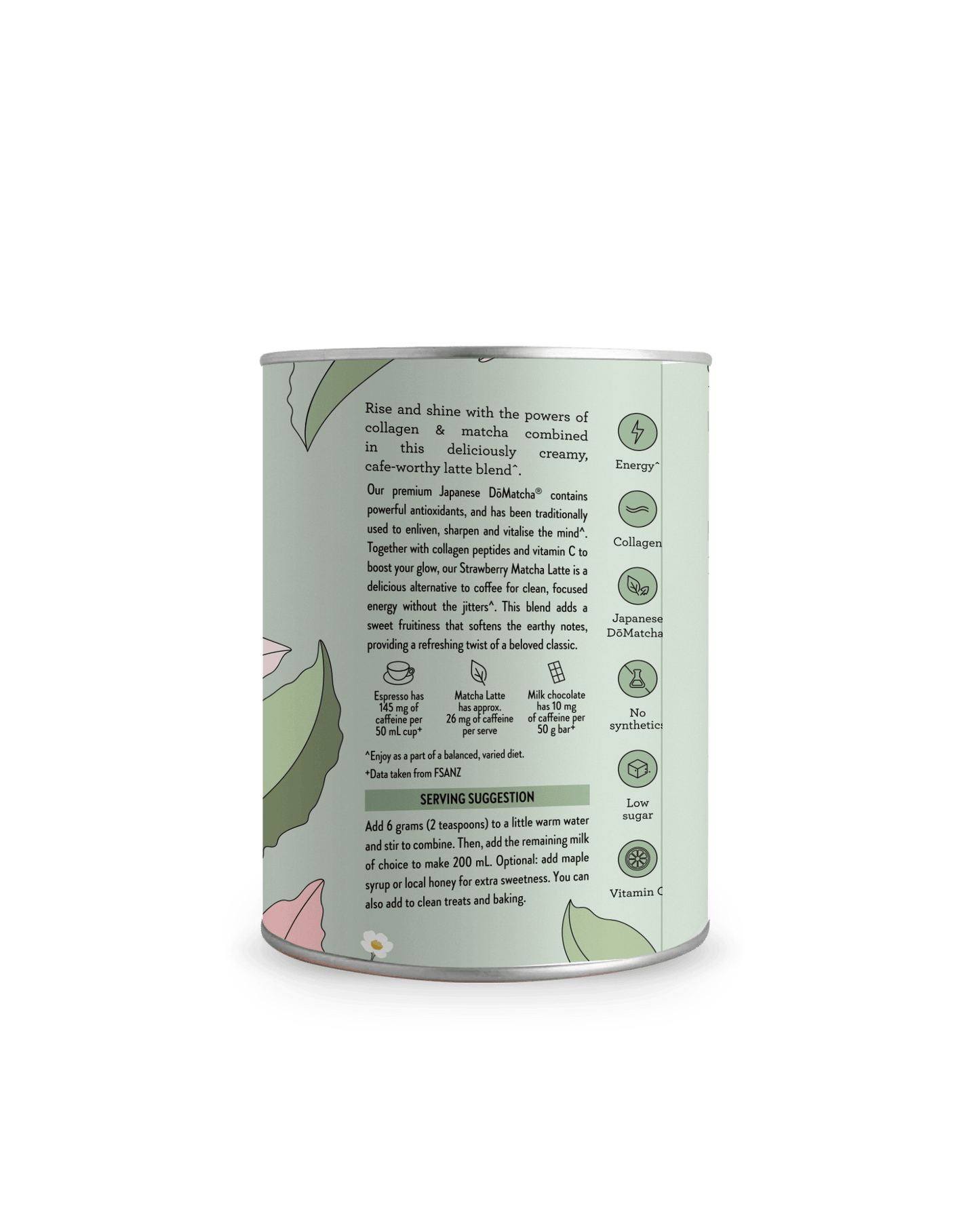 Nutra Naturals Collagen Strawberry Matcha Latte 100g