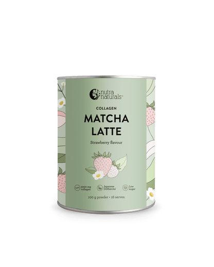 Nutra Naturals Collagen Strawberry Matcha Latte 100g