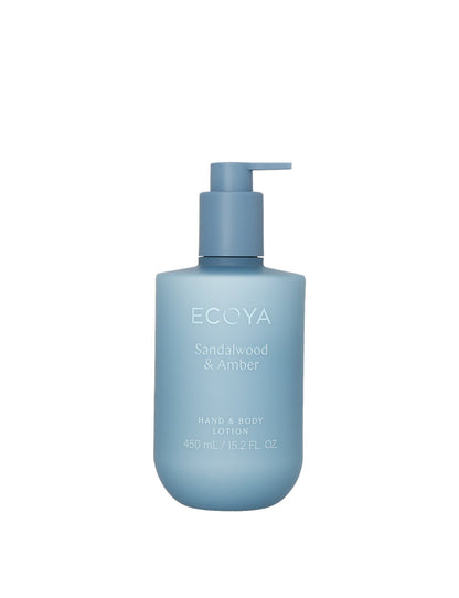 ECOYA Hand & Body Lotion Sandalwood Amber 450ml