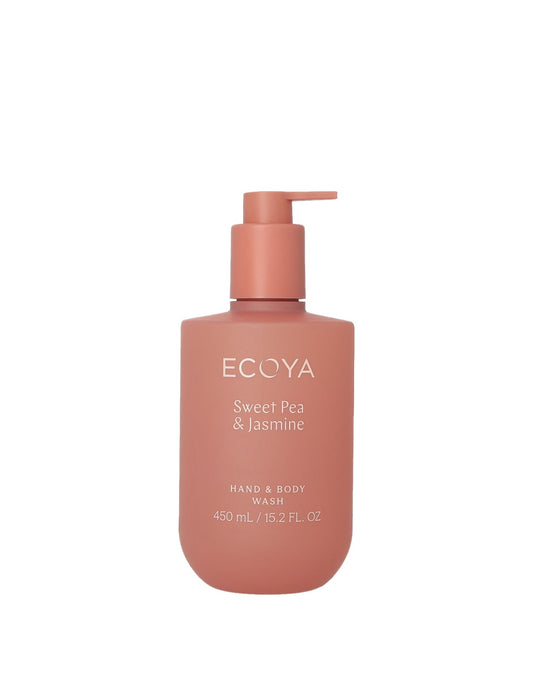 ECOYA Hand & Body Wash Sweet Pea & Jasmine 450ml