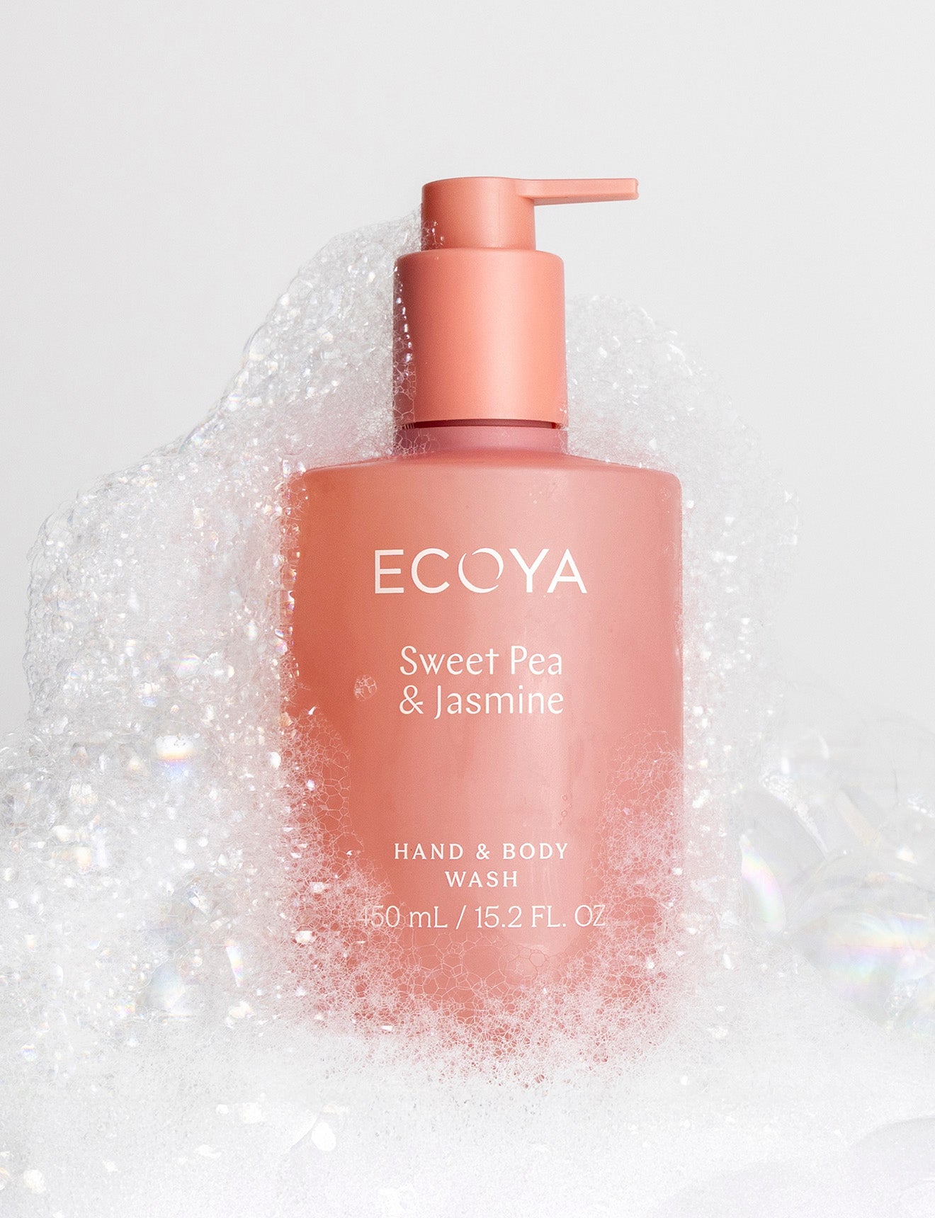 ECOYA Hand & Body Wash Sweet Pea & Jasmine 450ml