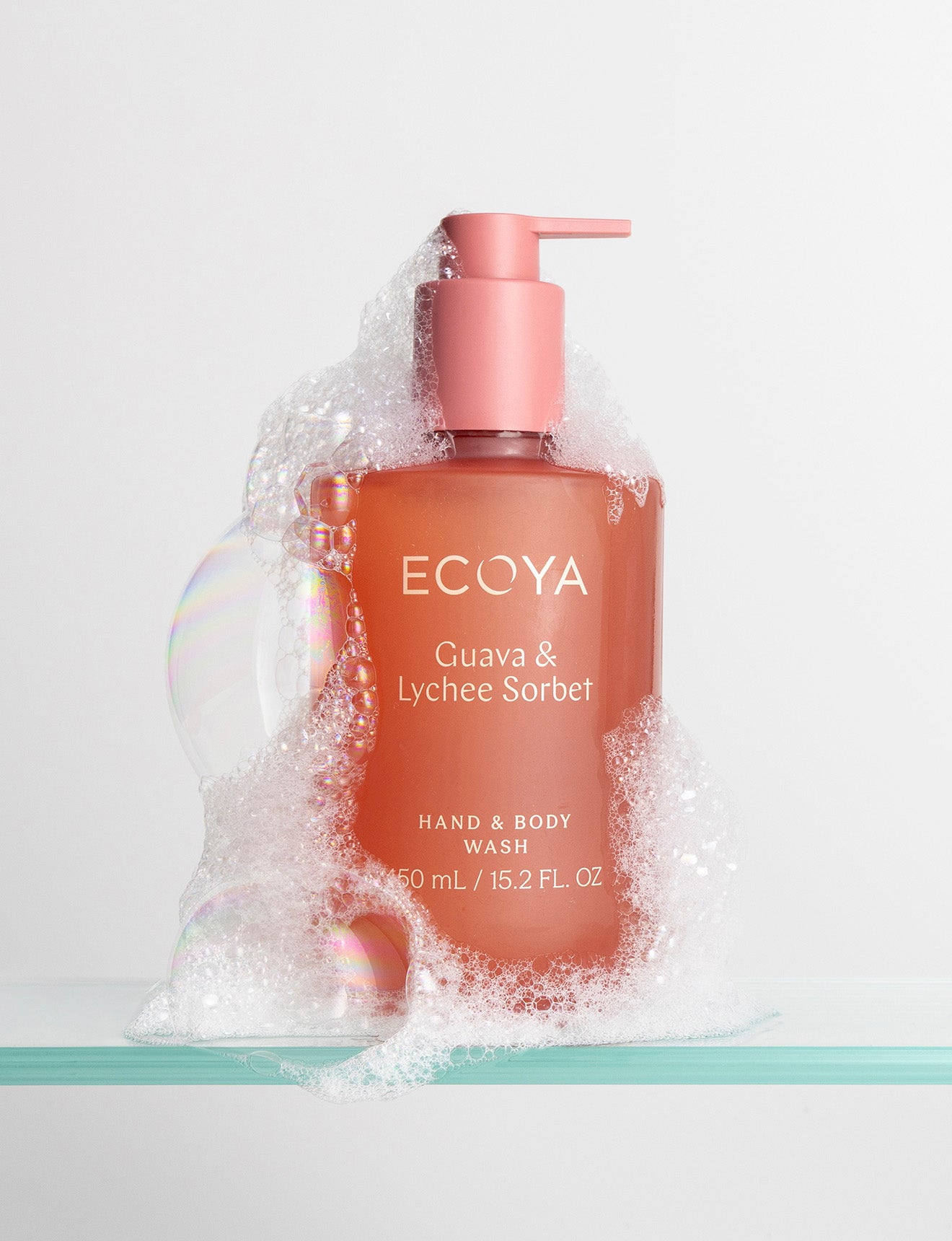 ECOYA Hand & Body Wash Guava & Lychee Sorbet 450ml