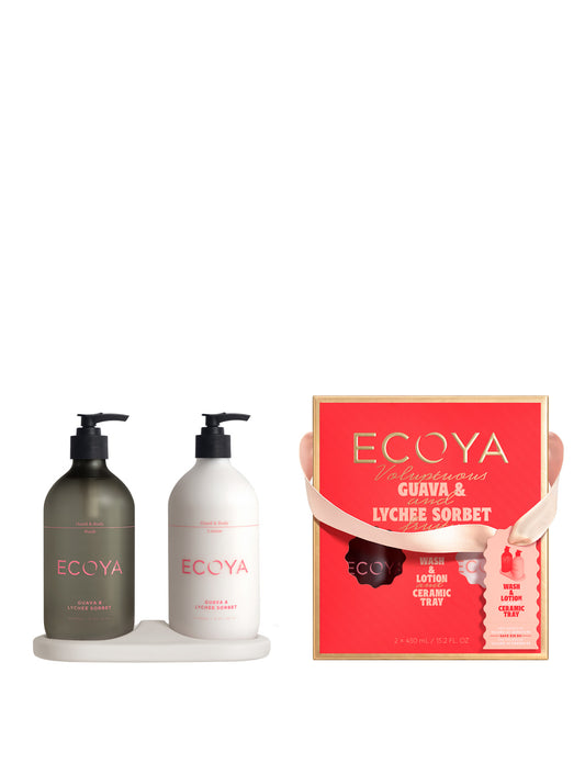 Ecoya Guava & Lychee Bathroom Gift Set - Limited Edition