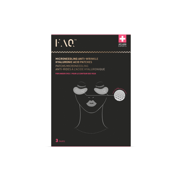 FOREO FAQ Under Eye Microneedling Anti-Wrinkle Hyaluronic Acid Patches 3 Pairs