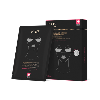 FOREO FAQ Under Eye Microneedling Anti-Wrinkle Hyaluronic Acid Patches 3 Pairs