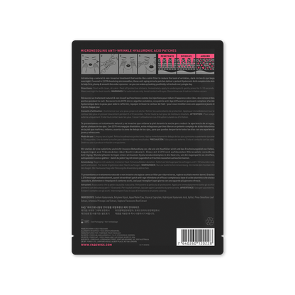 FOREO FAQ Under Eye Microneedling Anti-Wrinkle Hyaluronic Acid Patches 3 Pairs