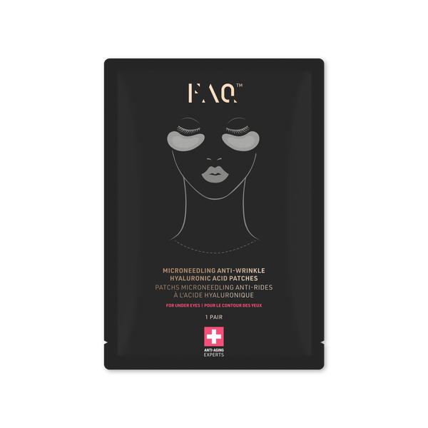 FOREO FAQ Under Eye Microneedling Anti-Wrinkle Hyaluronic Acid Patches 3 Pairs