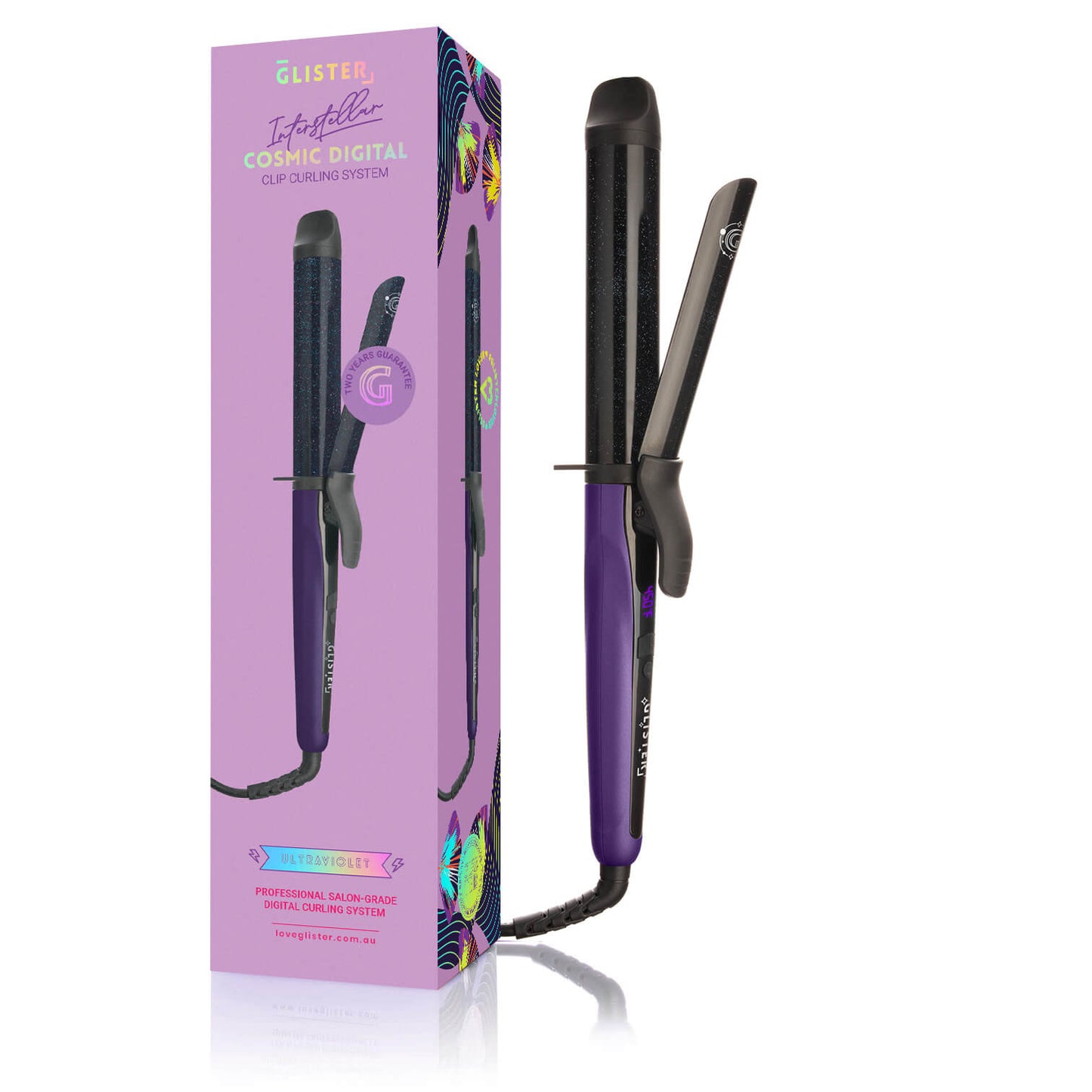 Glister Digital Clip Curler Ultra Violet 32mm