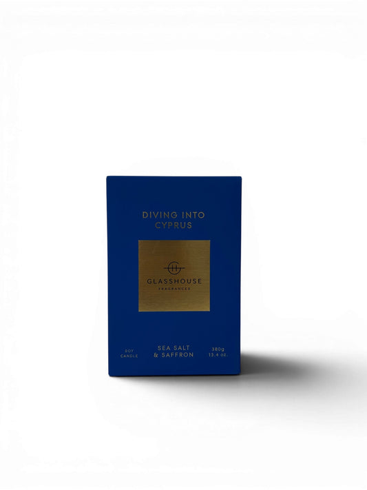 Glasshouse Fragrances Diving into Cyprus Candle 380g