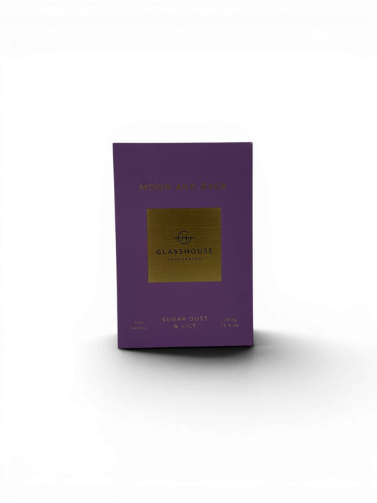 Glasshouse Fragrances Moon and Back Candle 380g