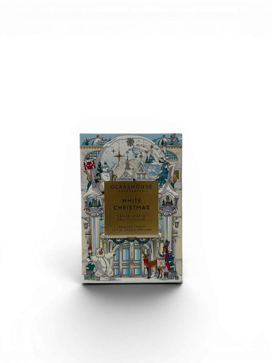 Glasshouse Fragrances White Christmas Candle 380g 2025