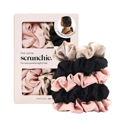 Kitsch Satin Sleep Scrunchies 5pc Set - Assorted