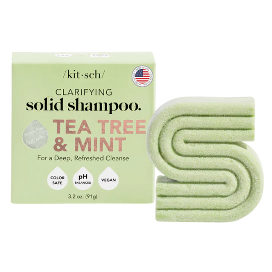 Kitsch Tea Tree & Mint Clarifying Solid Shampoo Bar 91g