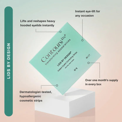 Contours Rx Lids by Design 5mm Eye Lift Strips - 80 Pack