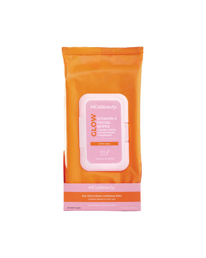 MCoBeauty Glow Vitamin-C Facial Wipes - 25 Wipes