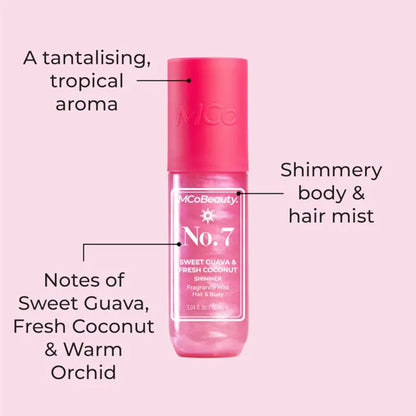 MCoBeauty Fragrance Mist Hair & Body 90ml - No.7 Shimmer