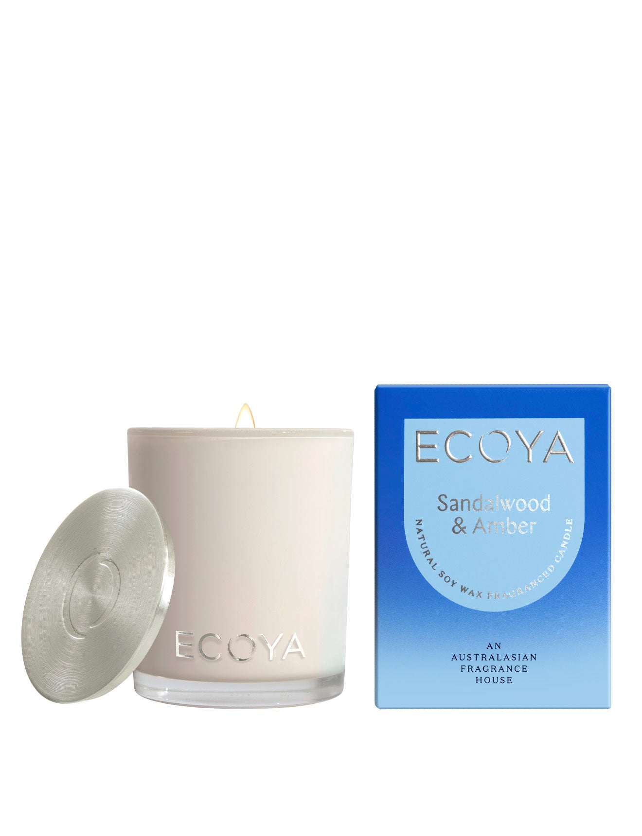 ECOYA Sandalwood & Amber Mini Madison Candle 80g