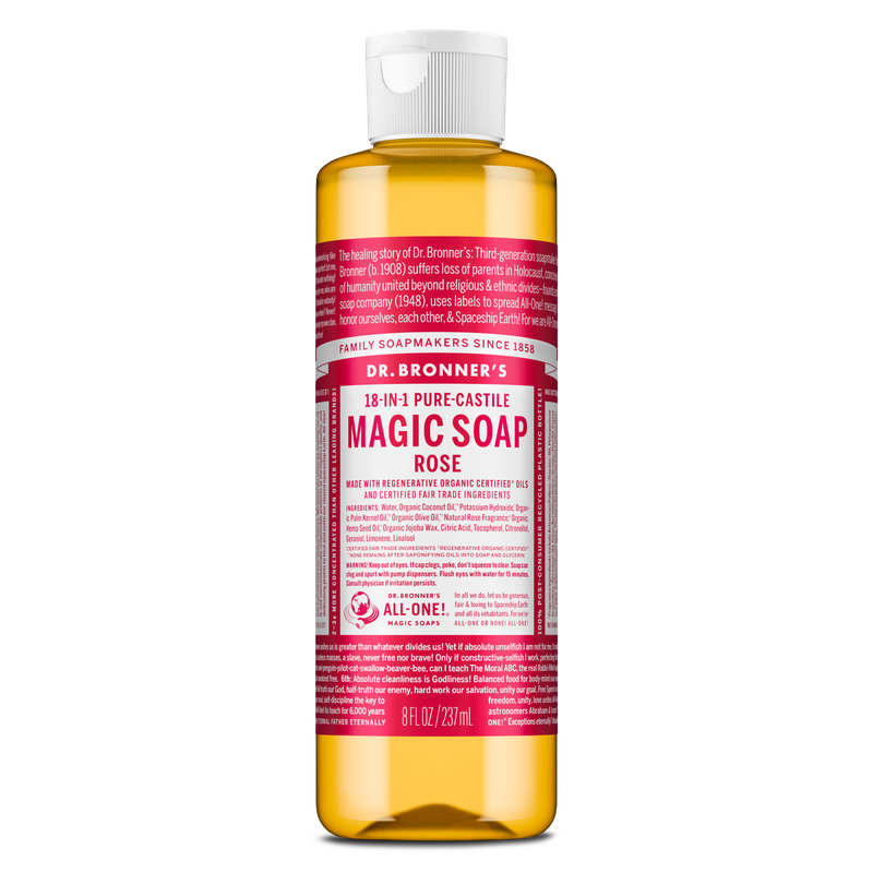 Dr. Bronner's Pure Castile Liquid Soap - Rose 237ml