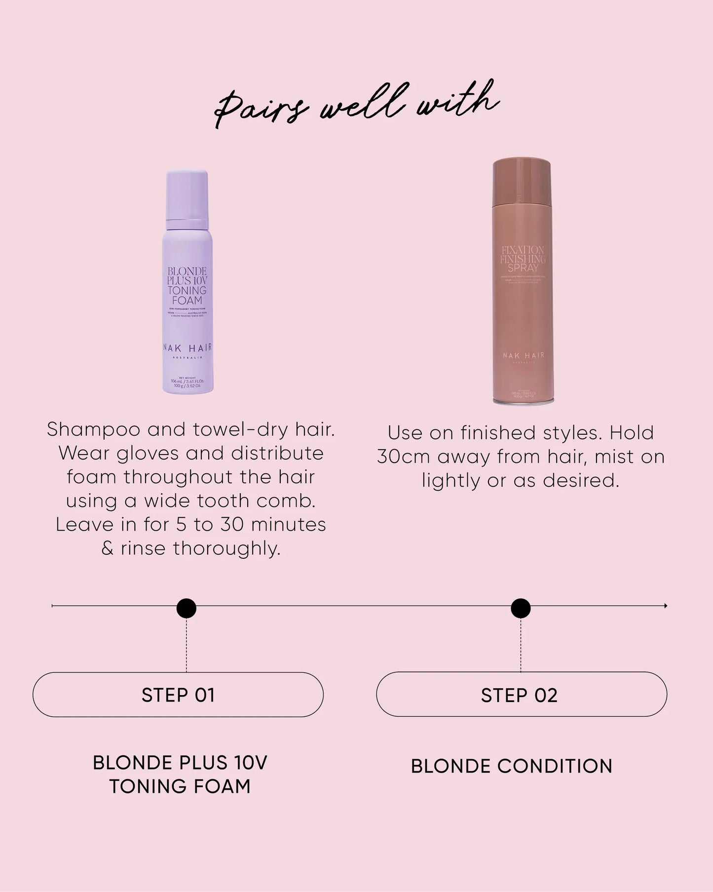 NAK Blonde Plus 10V Toning Foam 100g