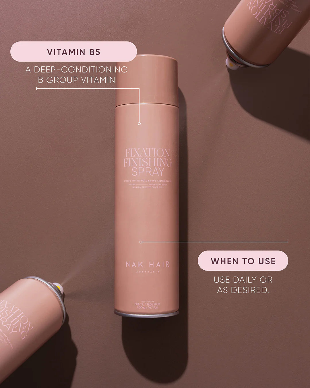 NAK Fixation Finishing Spray 100g