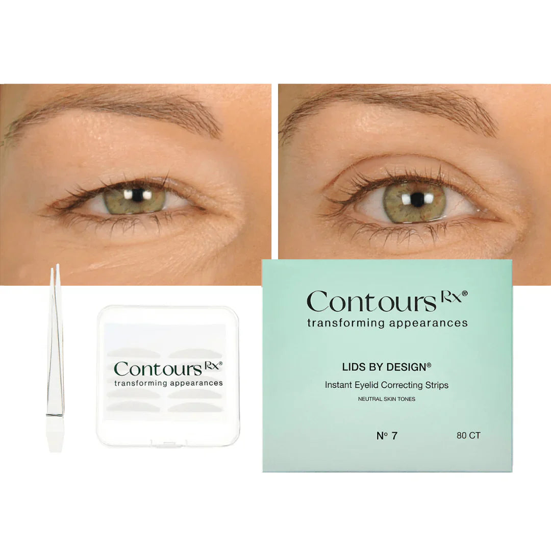 Contours Rx Lids by Design 7mm Eye Lift Strips - 80 Pack