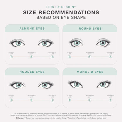 Contours Rx Lids by Design 7mm Eye Lift Strips - 80 Pack